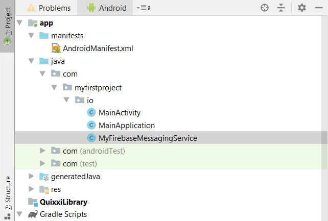 Android Studio Firebase Messaging